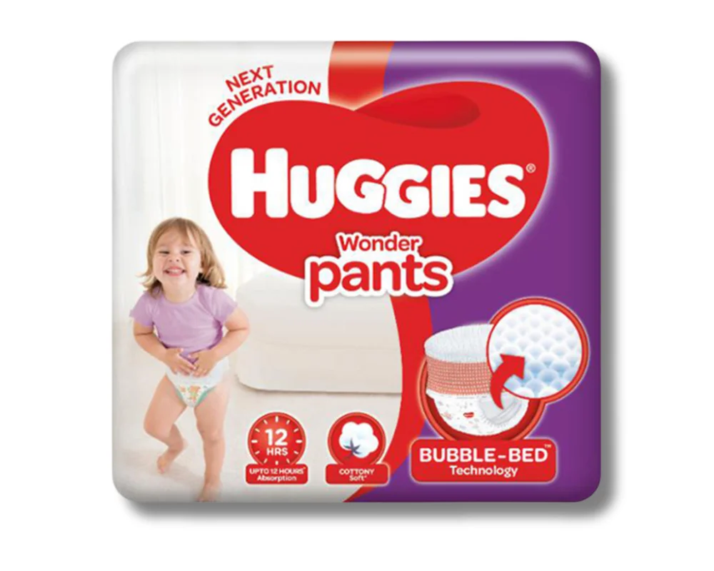 Huggies Wonder Pants Diaper L (9-14Kg) 28Pcs