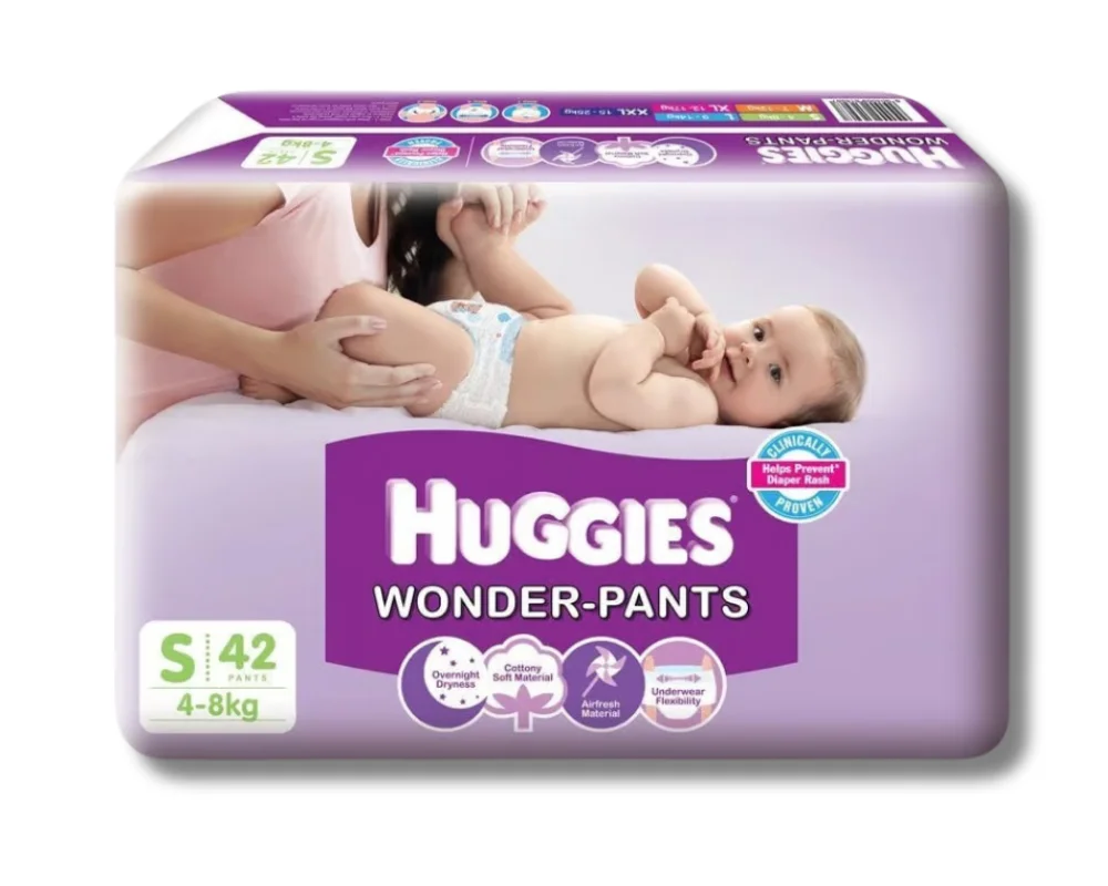 Huggies Wonder Pants Diaper S (4-8kg) 30(+)10Pcs