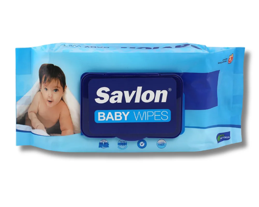 Savlon Gentle & Pure Baby Wipes 60Pcs