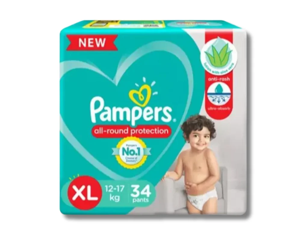 Pampers Pants Diaper XL (12-17Kg) 34Pcs