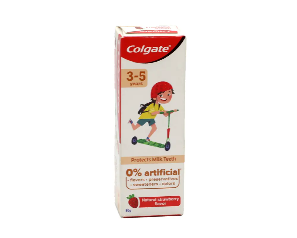 Colgate KidsToothpaste Natural Strawberry Flavor 80gm (3-5Years)