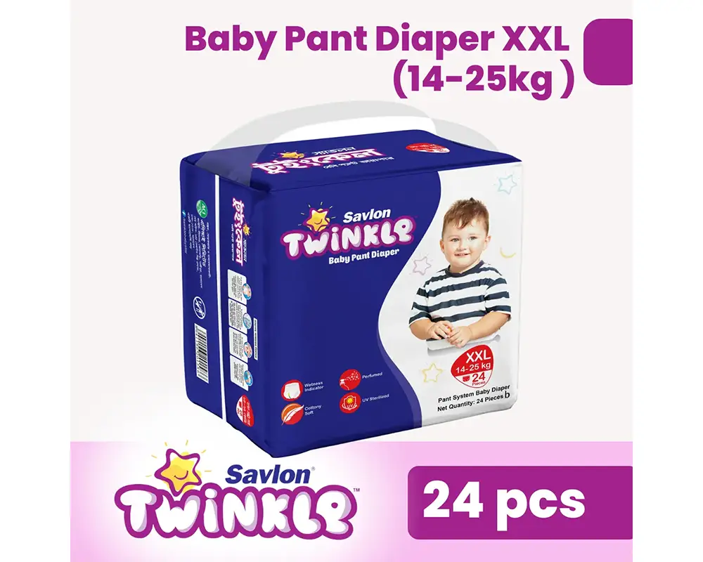 Savlon Twinkle Baby Pant Diaper XXL 24Pcs