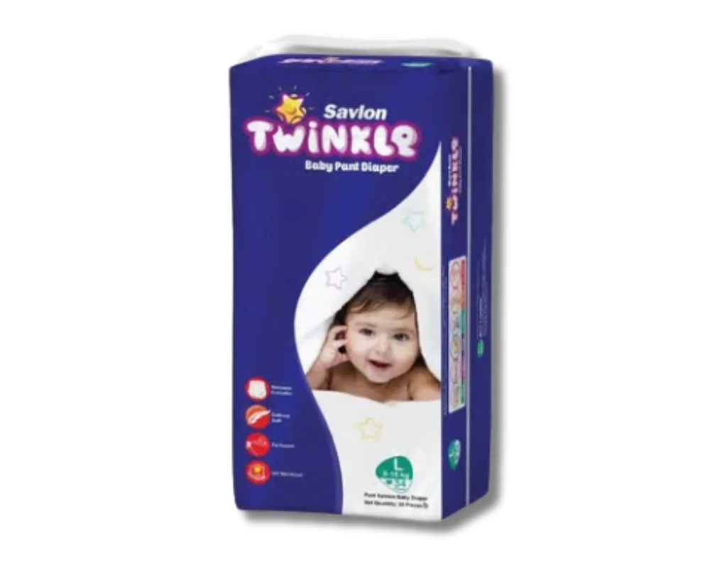 Savlon Twinkle Baby Pant Diaper L 34Pcs