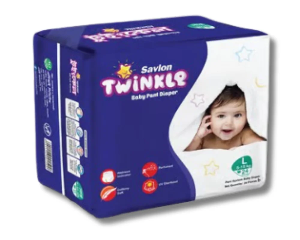 Savlon Twinkle Baby Pant Diaper L 24Pcs