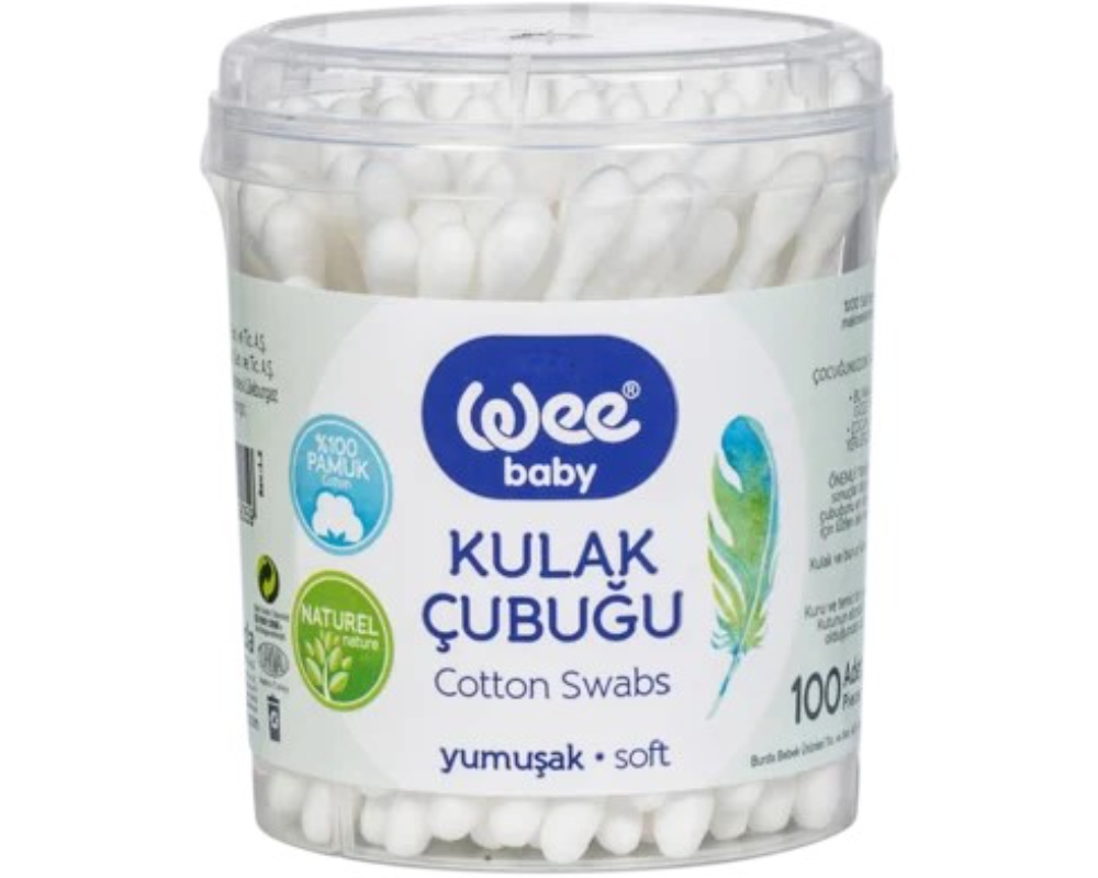 Wee Baby Soft Cotton Swabs 100Pcs Turkey