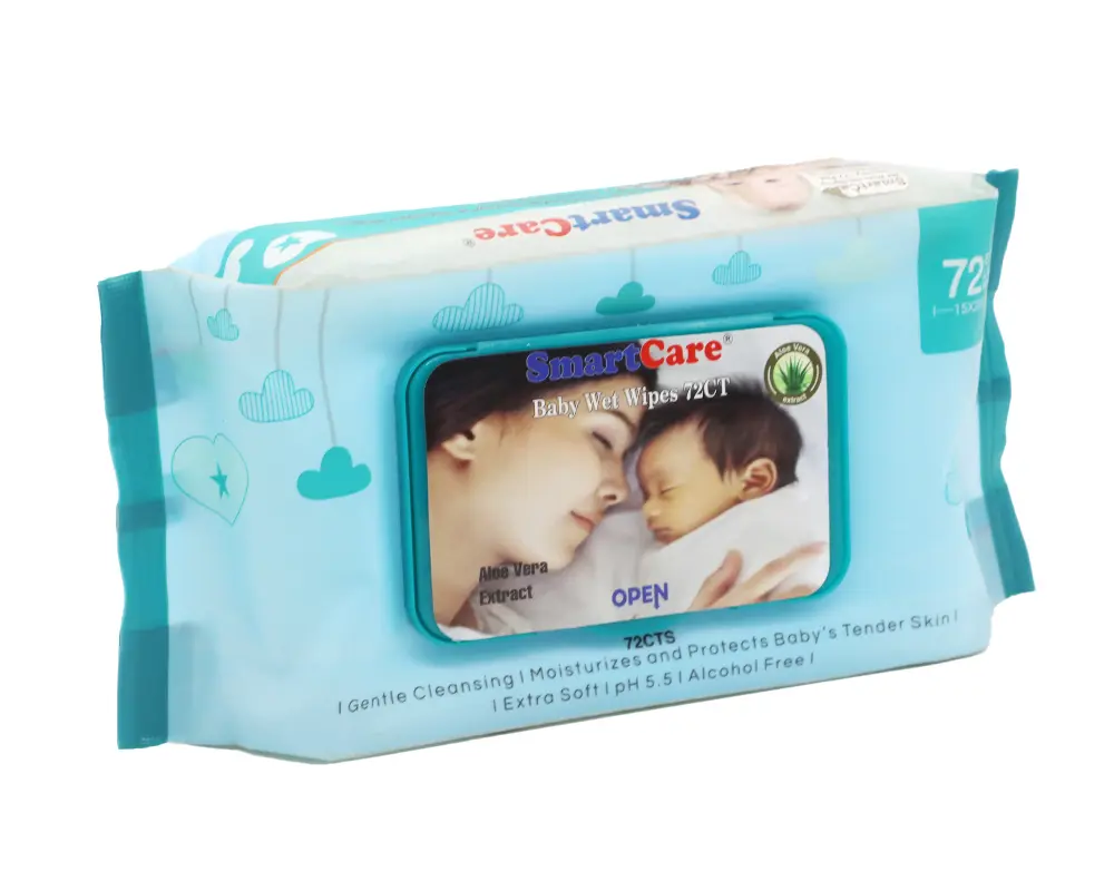 Smart Care Baby Wet Wipes Aloe Vera 72Pcs