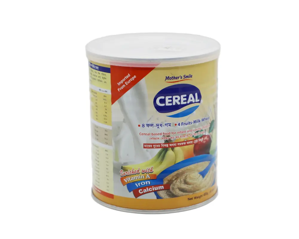 Mother's Smile Cereal 4Fruits Milk & Wheat 400gm