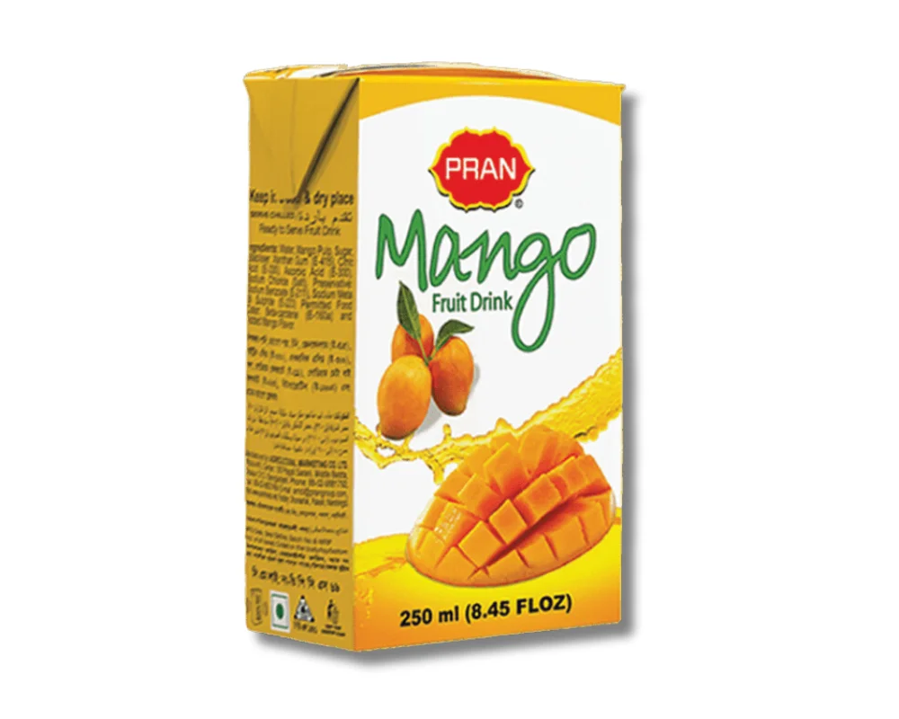 PRAN Mango Fruit Drink 200(±)50ml (Tetra)