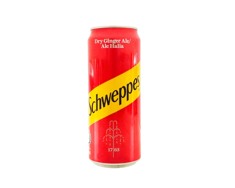 Schweppes Dry Ginger Ale 330(±)10ml (Can)