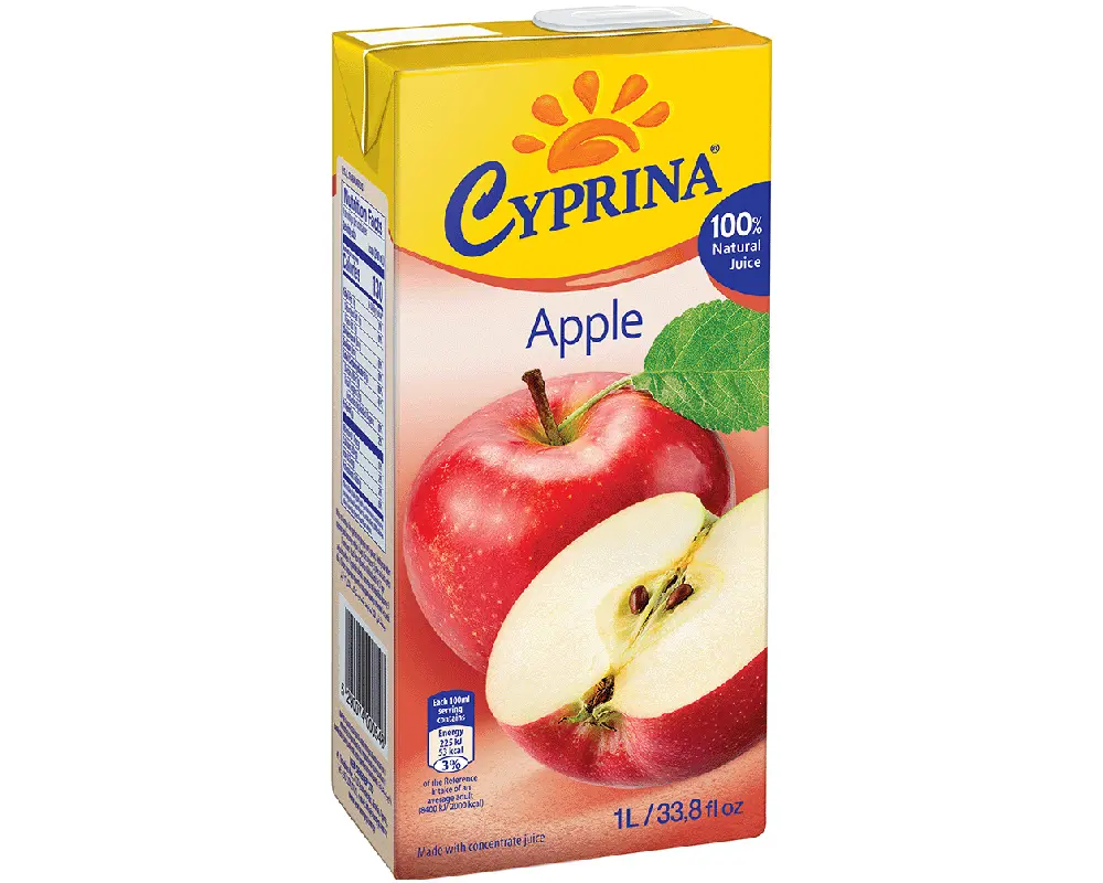 Cyprina Apple Juice 1Ltr. (Slim)