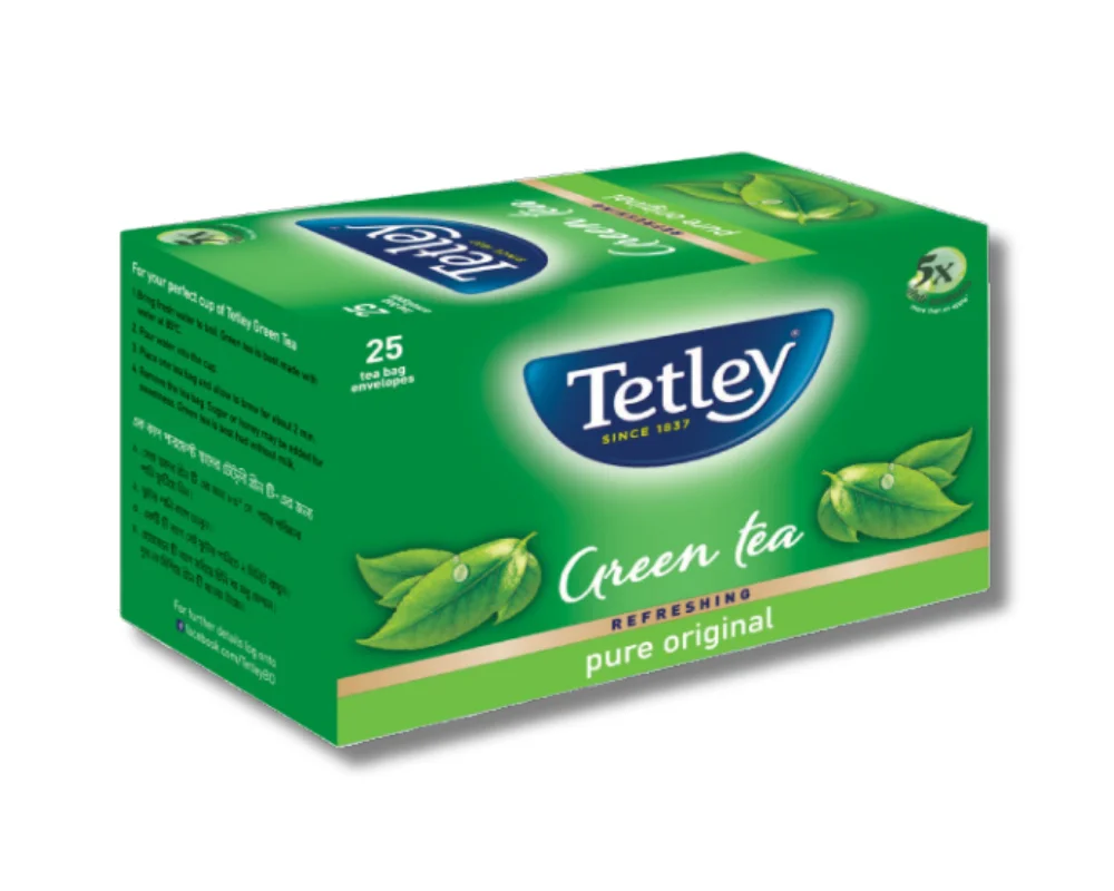 Tetley Green Tea Pure Original (25 Tea Bag)