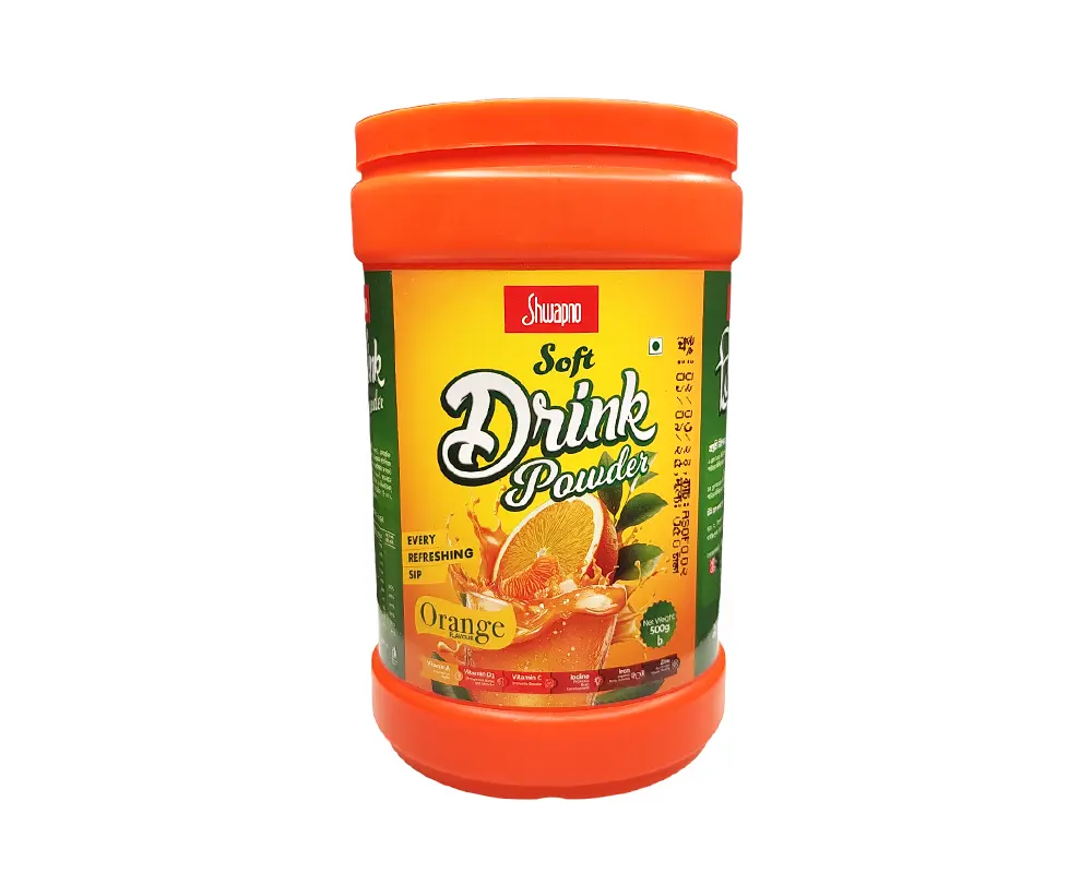 Shwapno Orange Soft Drink Powder 500gm (Jar)
