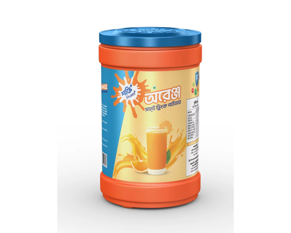 Shokti+ Orange Soft Drink Powder 500gm
