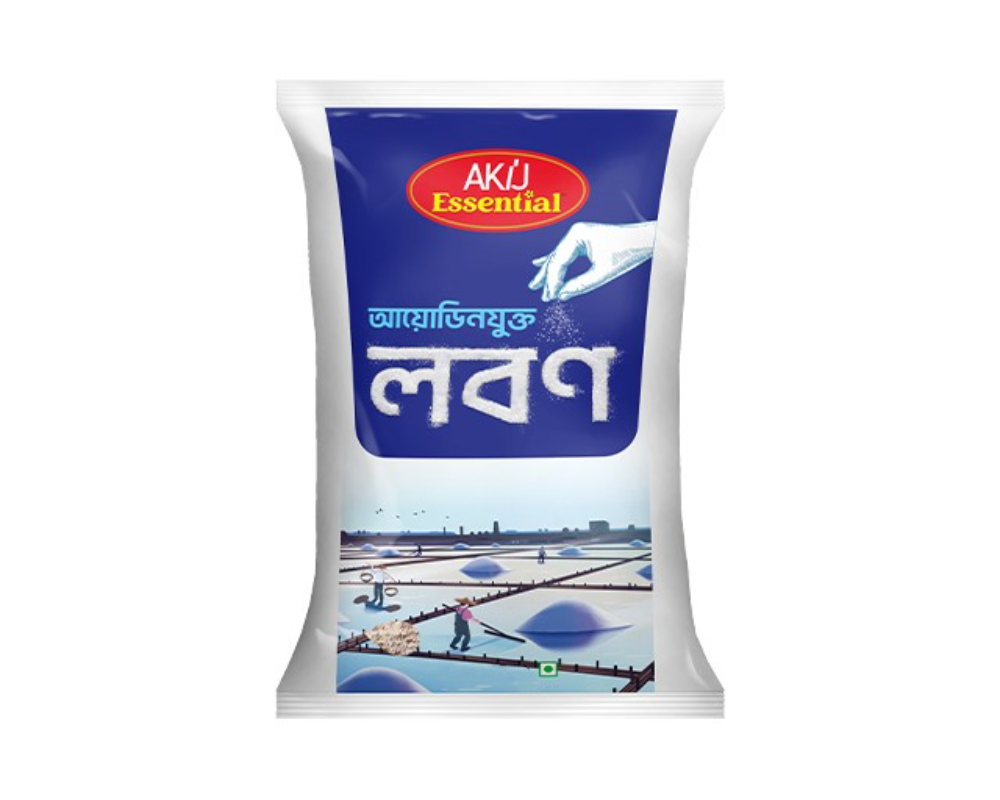 Akij Essential Lodized Salt 1kg