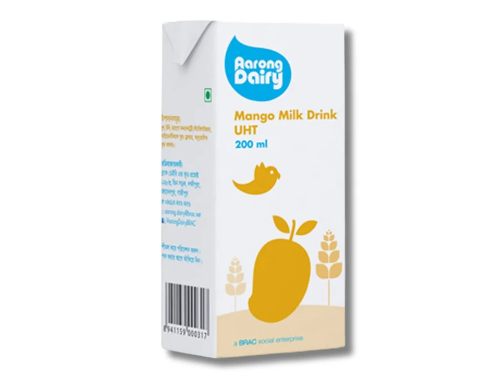 Aarong Dairy Mango Milk Drink UHT 200ml