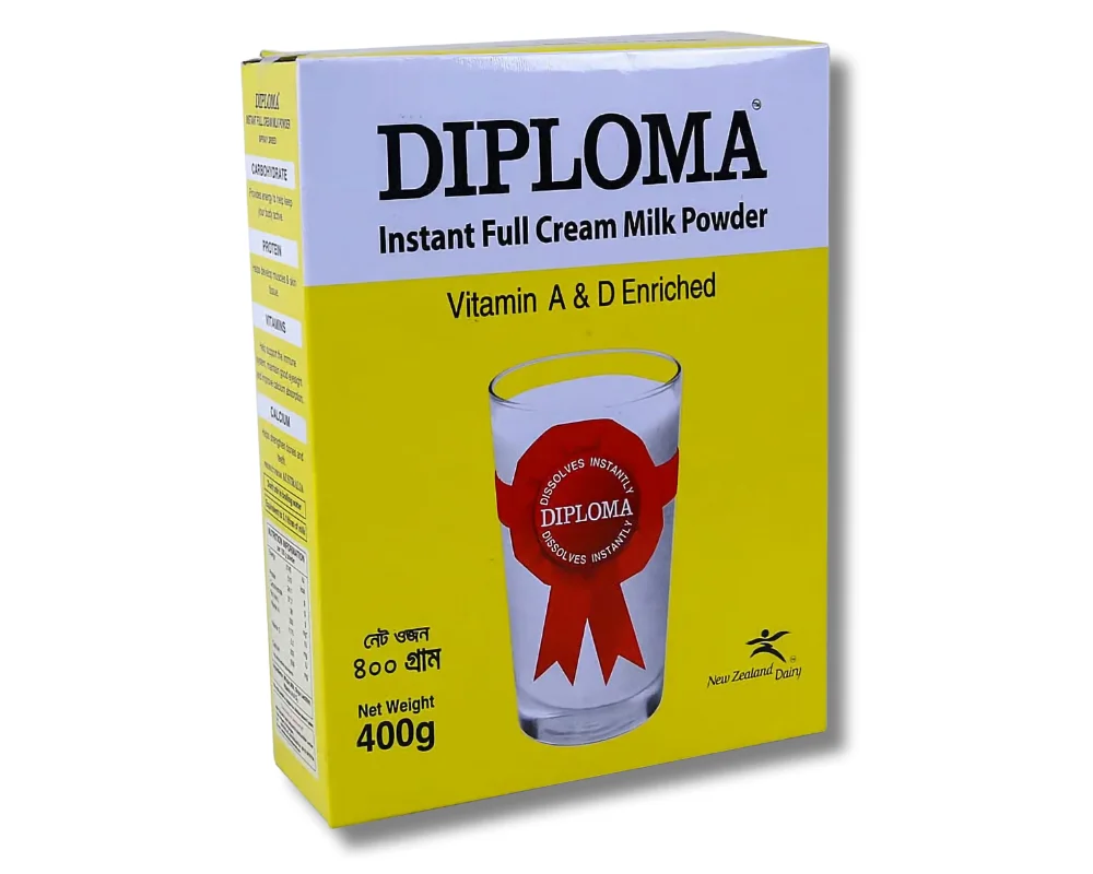 Diploma Instant Full Cream Milk Powder 400gm (BIB)