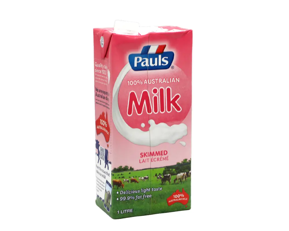 Pauls UHT Skimmed Milk 1Ltr.