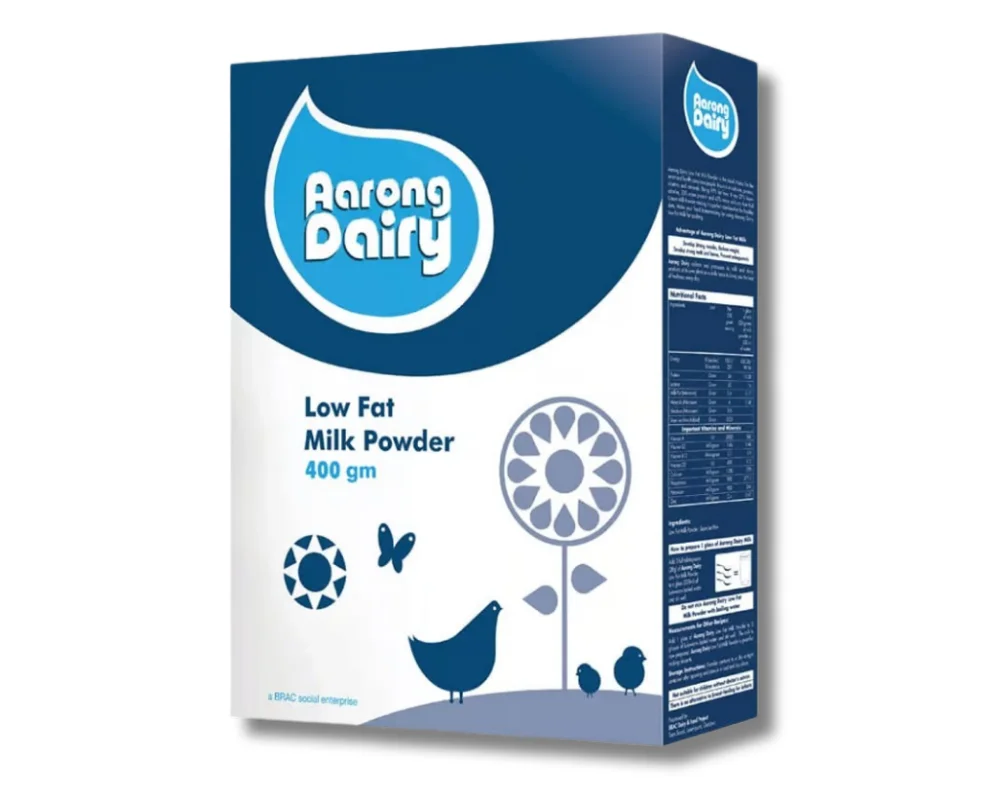 Aarong Dairy Low Fat Milk Powder 400gm (BIB)