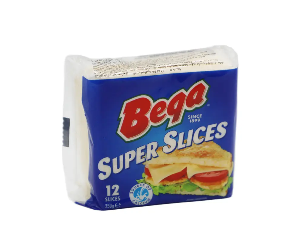Bega Super Slices Cheese 250gm 12Pcs