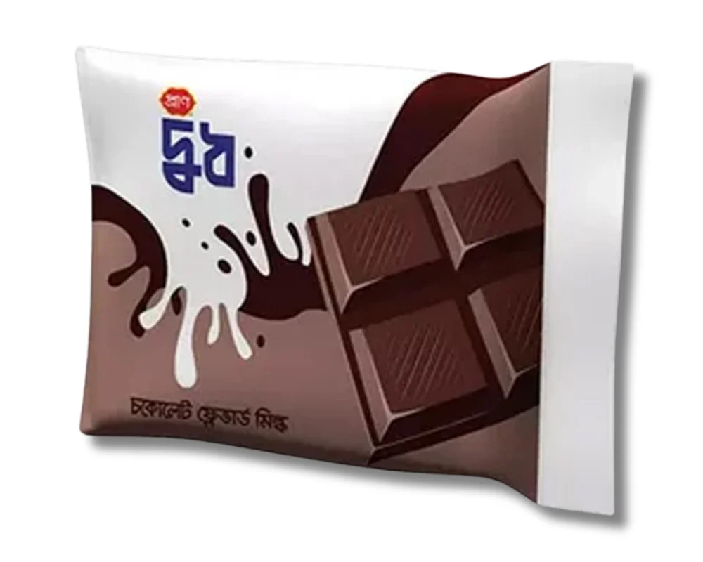 Pran Chocolate Flavored Milk 200ml (Pouch)