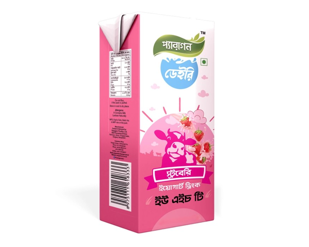 Paragon UHT Strawberry Milk 200ml