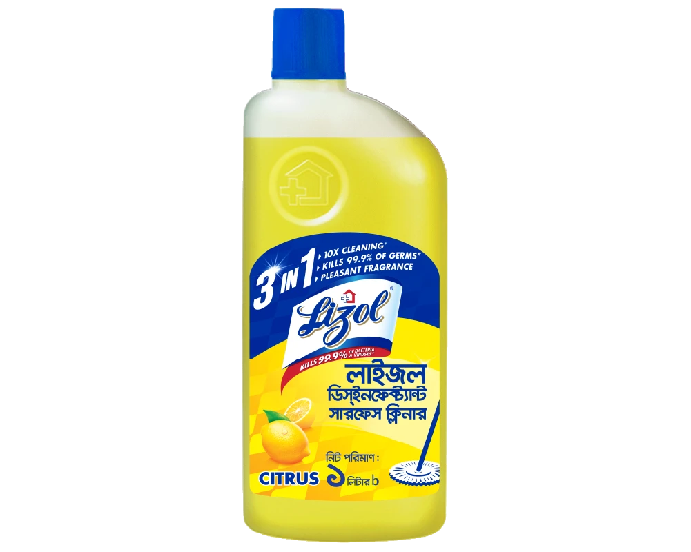 Lizol Surface Cleaner Citrus 1Ltr.(±)25ml