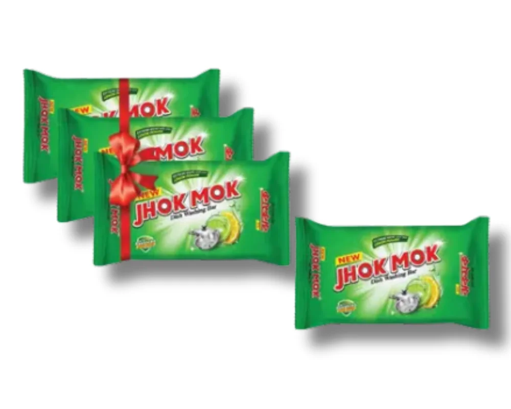 Jhok Mok Dish Washing Bar 100gm (Buy3 Get1 Free)