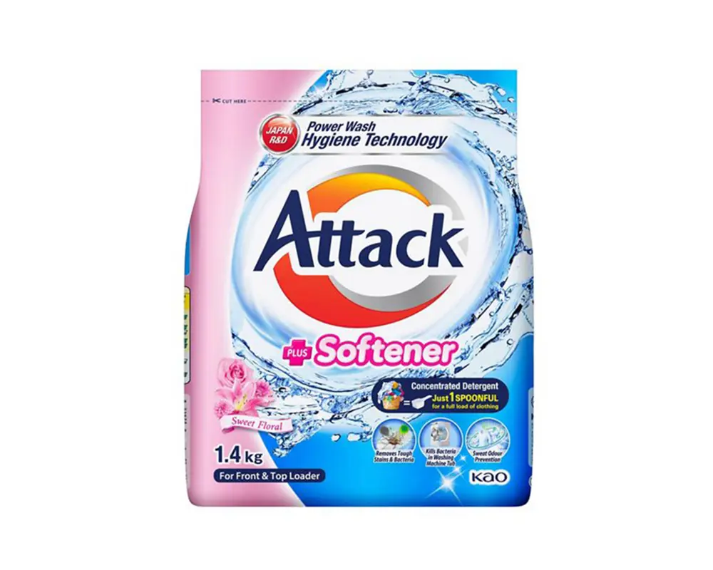 Attack Detergent Powder + Softener 1.4kg