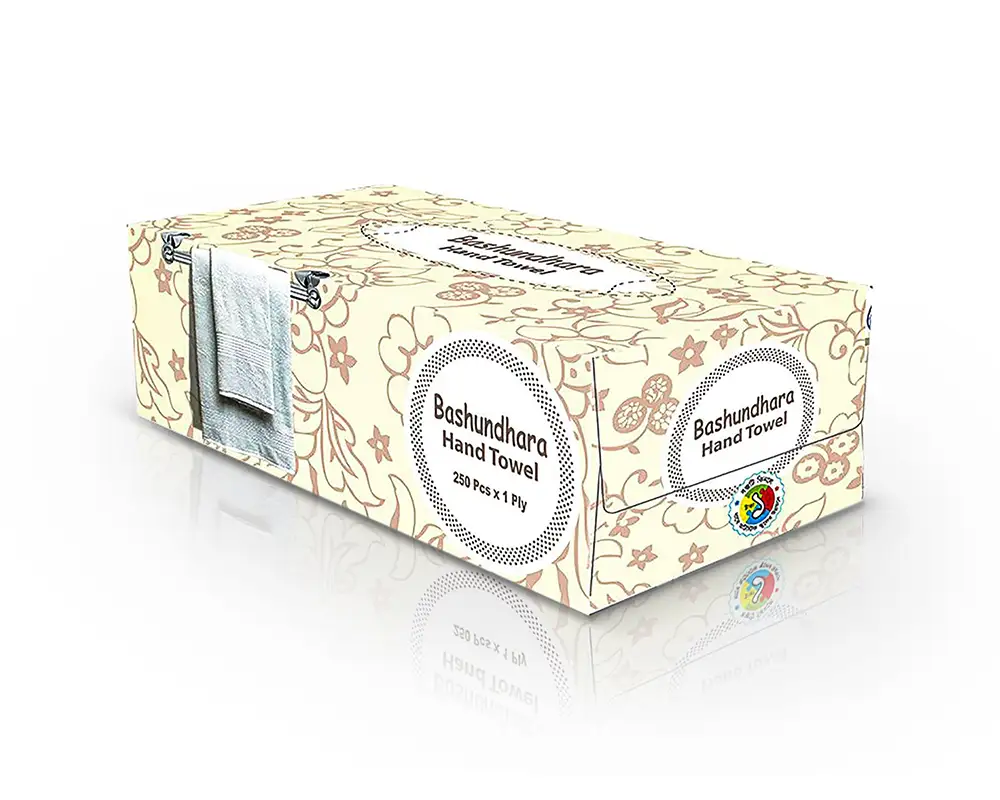 Bashundhara Hand Towel 250PcsX1Ply Box