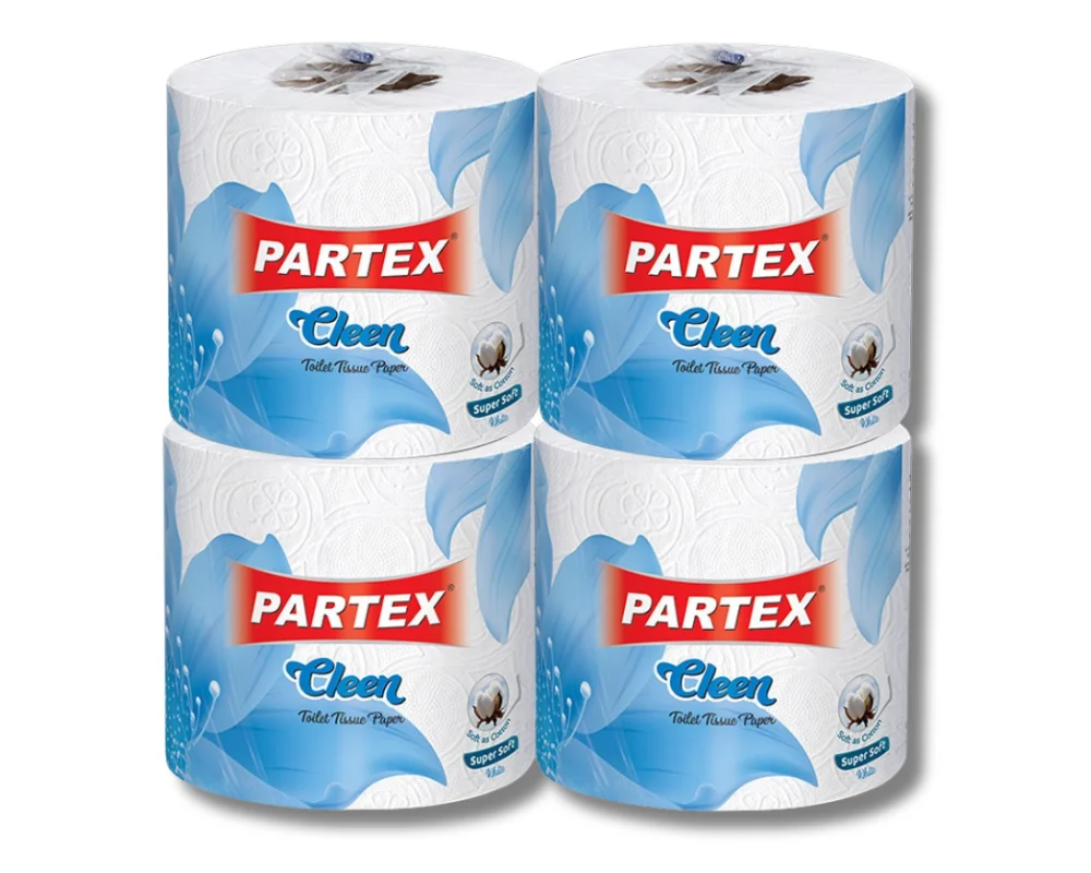 Partex Cleen Toilet Tissue Super Soft 4Rolls