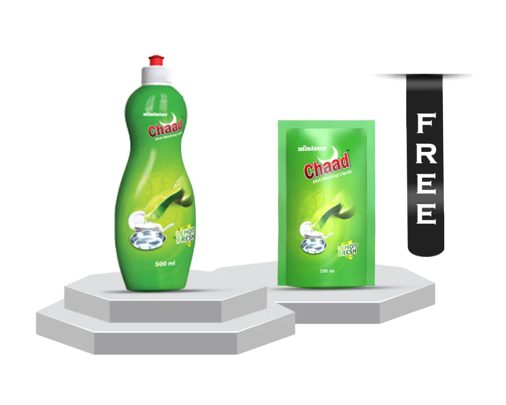 Minister Chaad Dish Washing Lemon Fresh 500ml (Buy1 Get250ml Free)