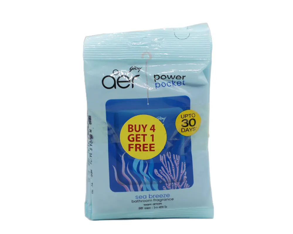 Godrej Aer Power Pocket Sea Breeze 10gm (Buy4 Get1 Free)