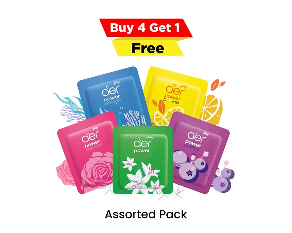 Godrej Aer Power Multi Pack 10gm (Buy4 Get1 Free)