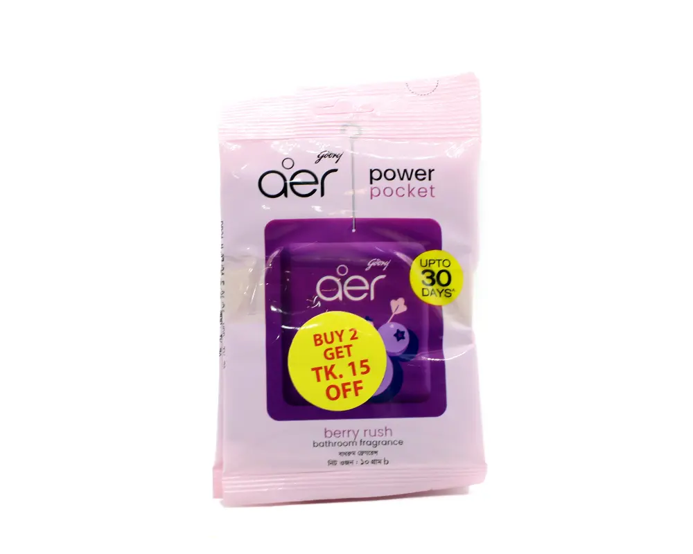 Godrej Aer Poer Packet Berry Rush 10gm (Buy2 Get15tk Off)