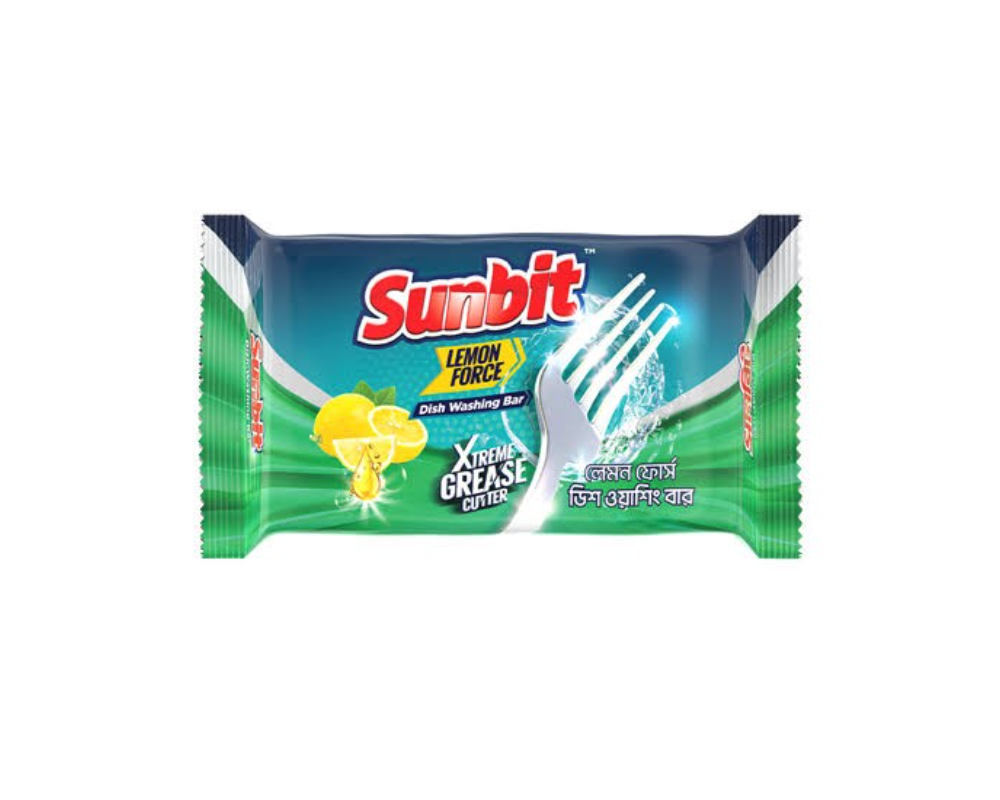 Sunbit Lemon Dishwash Bar 300gm (Buy3 Get1 Free)