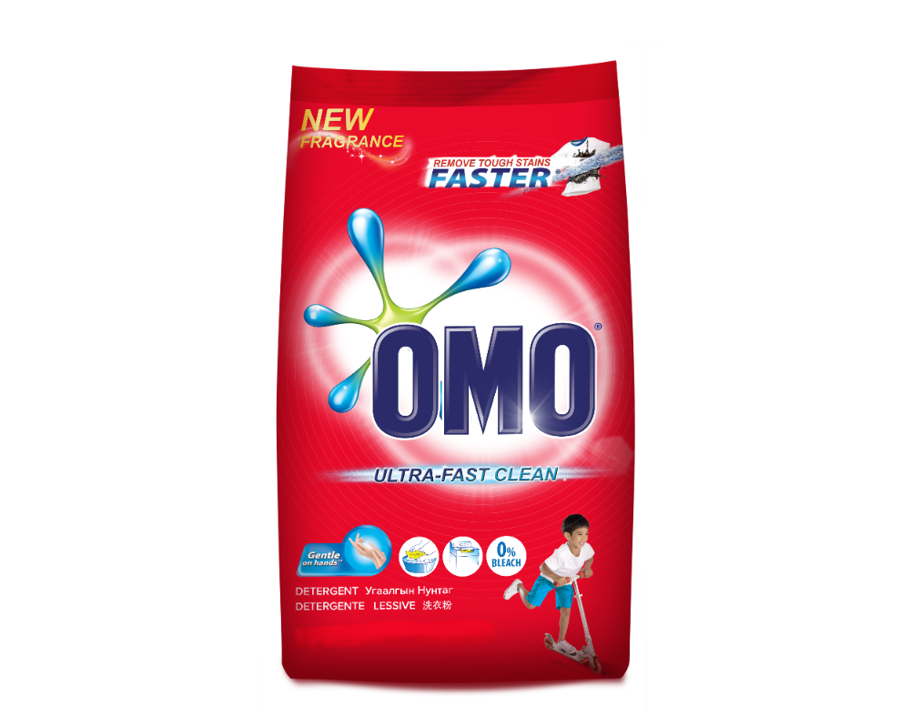 Omo Ultra-Fast Clean Detergent Powder 800gm