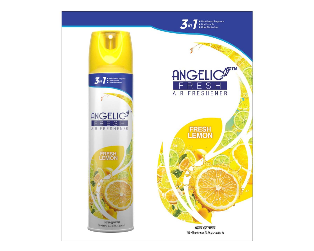 Angelic Fresh Air Freshener Lemon 300ml