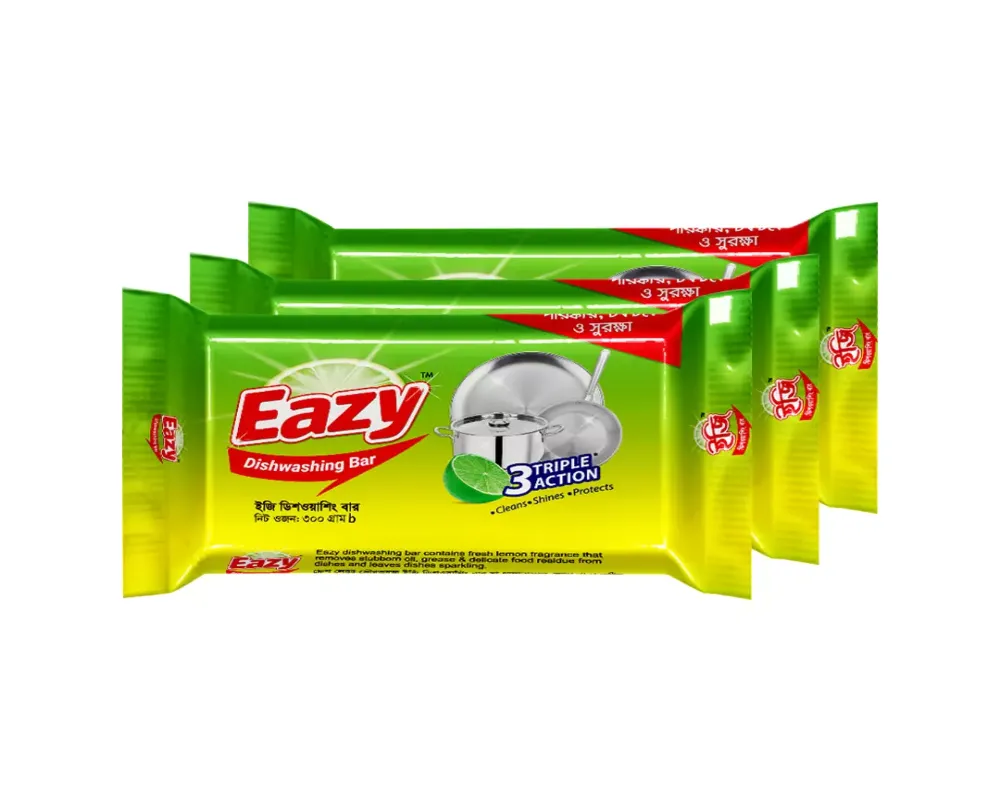 Eazy Dishwash Bar 300gm (Buy2 Get1 Free)