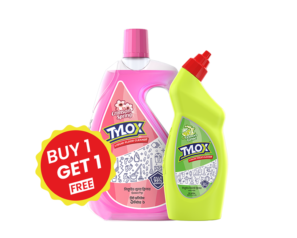 Tylox Floor Cleaner 1Ltr. (Buy1 Get T. Cl. 500ml Free)