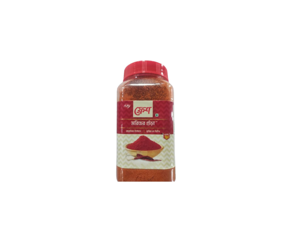 Fresh Chilli (Morich) Powder 200gm (Jar)