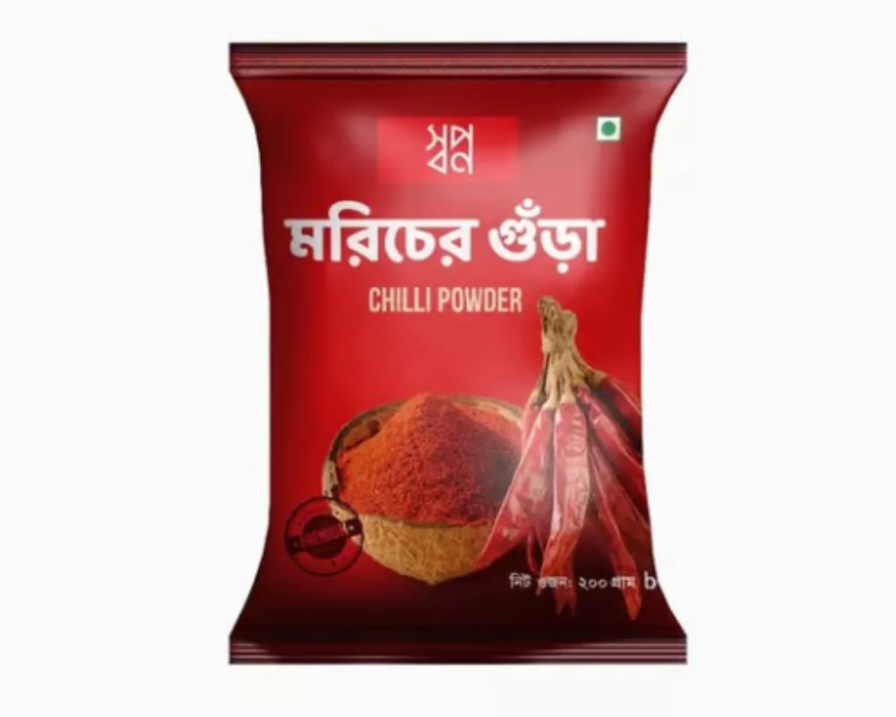 Shwapno Chilli (Morich) Powder 200gm (Pouch)