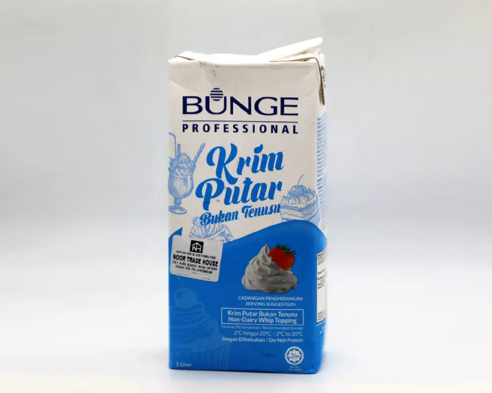 Bunge Non-Dairy Whip Topping 1Ltr. Malaysia