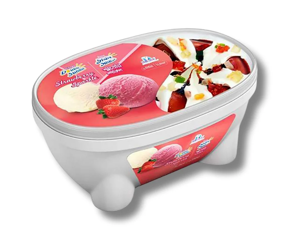 Igloo Container Double Sundae Strawberry 1000ml