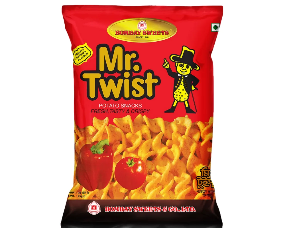 Bombay Sweets Mr. Twist Tasty & Crispy Potato Chips 18(±)4gm