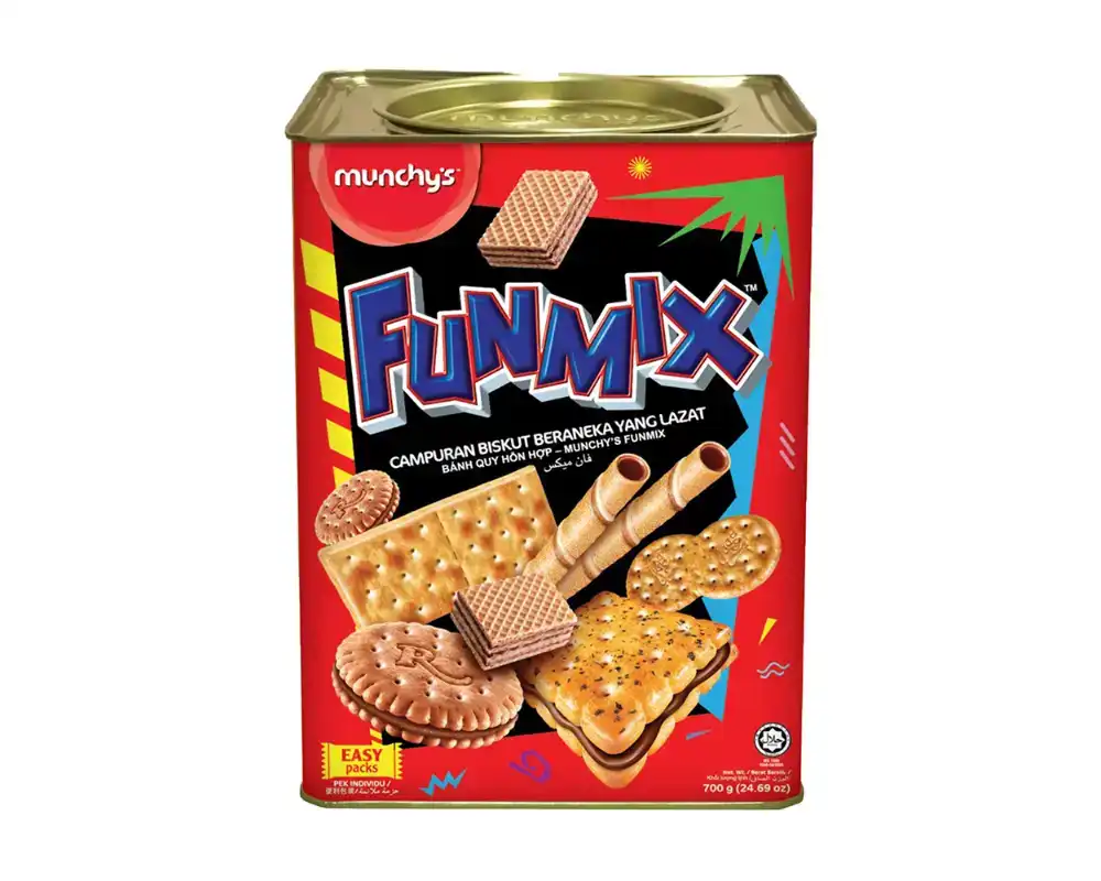 Munchy's Fun Mix Biscuit 750(±)50gm (Tin)