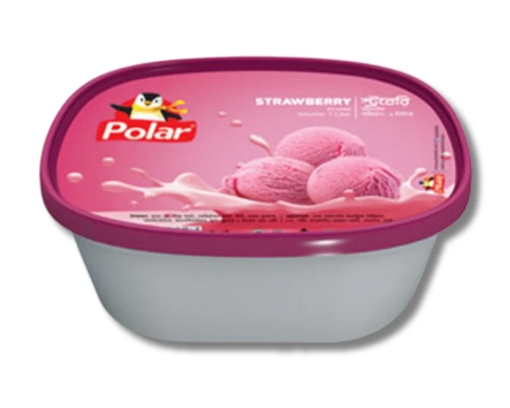 Polar Strawberry Ice Cream 1Ltr.