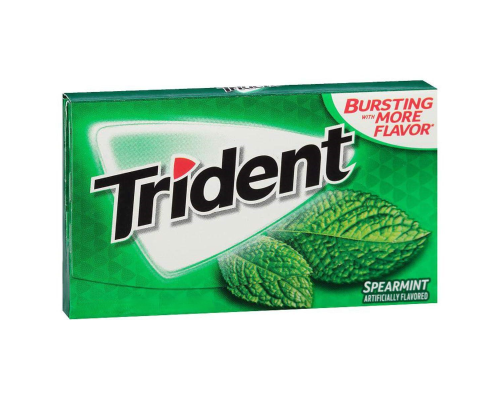Trident Spearmint Chewing Gum 18(±)4 Stick