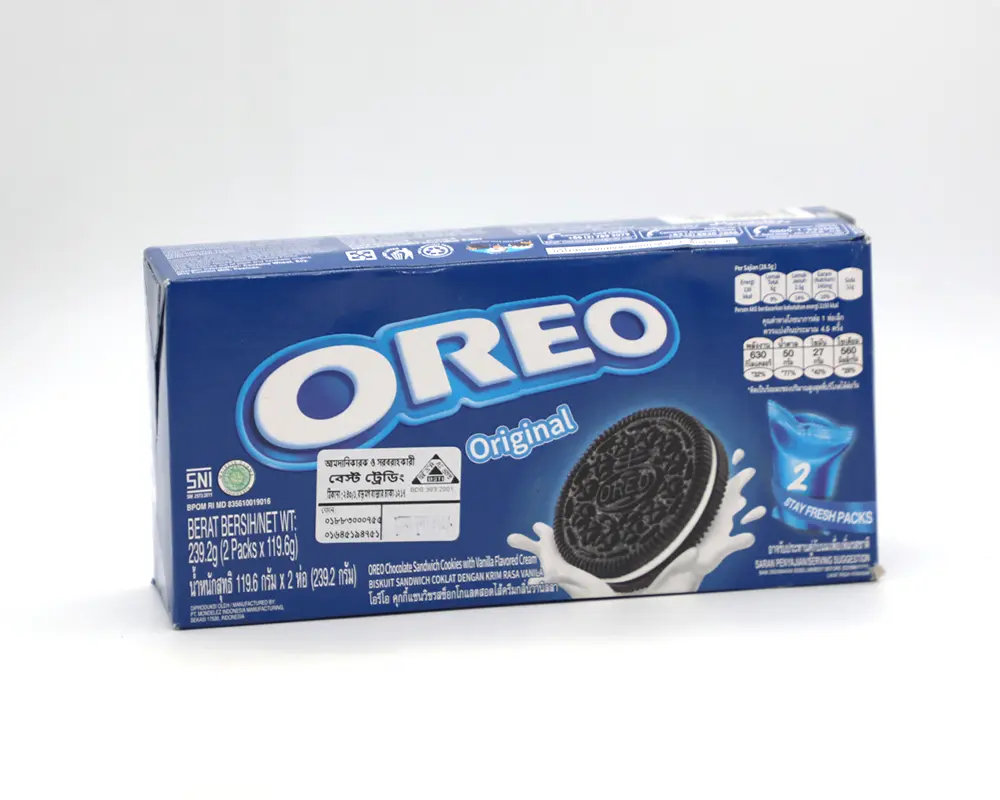 Kraft Oreo Vanilla Chocolate Sandwich Cookies 274gm