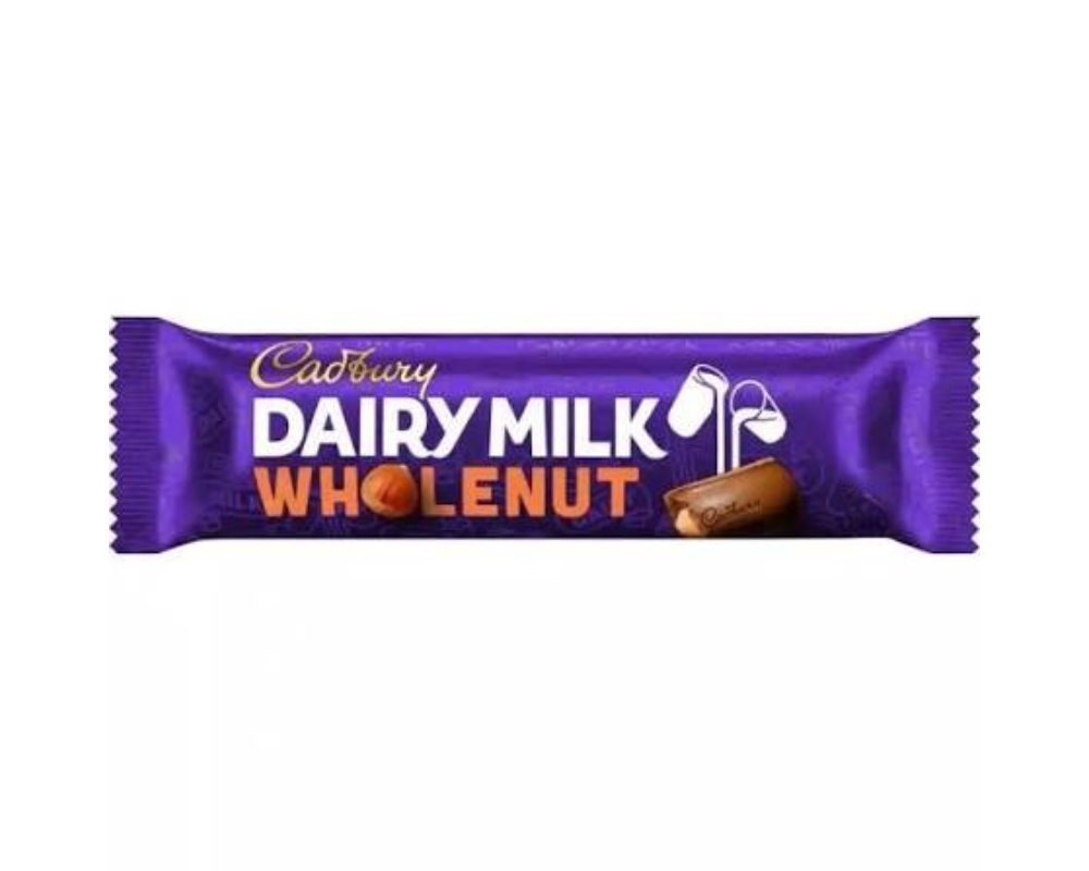 Cadbury Dairy Milk Whole Nut 49(±)04gm (United Kingdom)