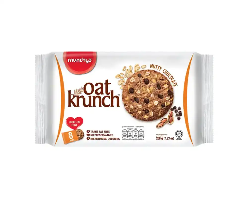 Munchy's Oat Krunch Dark Chocolate Cookies 208gm
